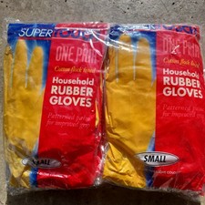 12 PAIR LATEX GLOVES HOUSEHOLD LONG SLEEVE WASHING UP KITCHEN CLEANING GLOVES