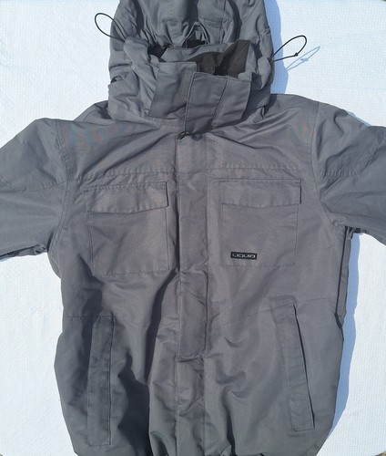 Liquid Gray Coat Designed In Canda Hooded Jacket Mens Size L - Picture 4 of 4