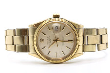 Vintage Rolex 1503 Oyster-Date Men's 34mm 14k gold case capped bracelet
