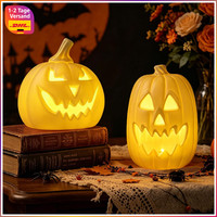Halloween Deko KüRbis LED Herbstdeko Tisch Deko FüR InnenräUme 2 StüCk
