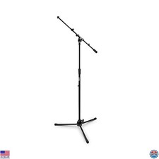 On Stage MS9701TB Plus HD Tele Boom Microphone Stand Adjustable Height, Black