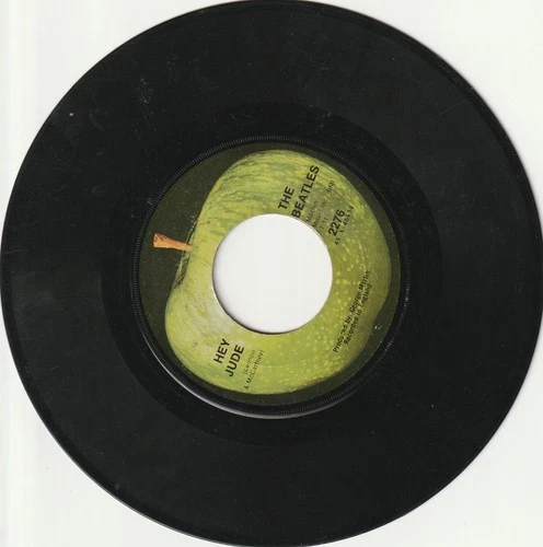 1968 Hey Jude & Revolution Beatles Apple 7" Vinyl 45 Record  JA26