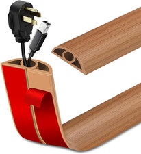 Floor Cord Cover Self Adhesive Cord Hider Floor Extension Cord Covers for Floor