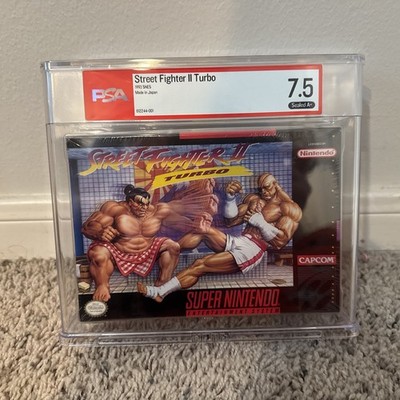 STREET FIGHTER II Turbo SNES CIB Complete Box PSA 7.5 Sealed A+