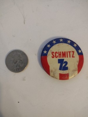 SCHMITZ 72   1 3/4  pinback button pin