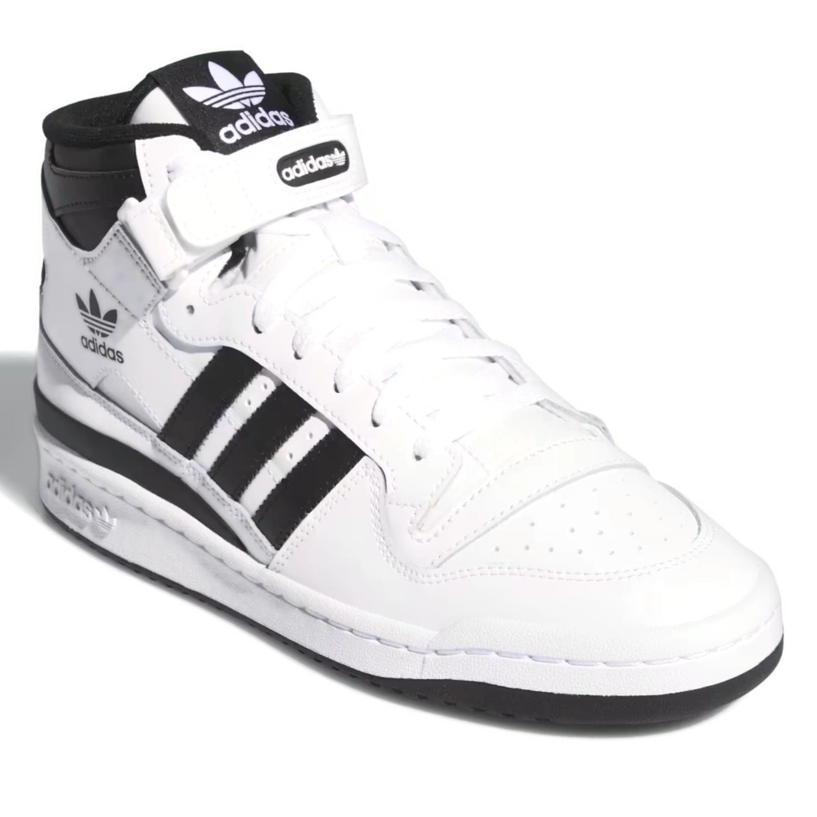 Adidas Originals Forum Mid Men's Sneakers Comfort Casual Shoes Premium White image 8