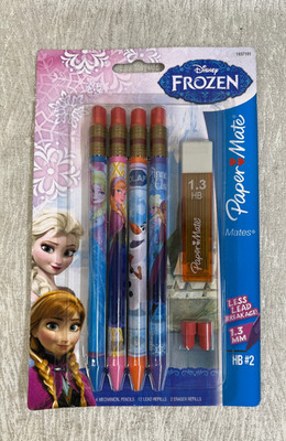 Paper Mate Disney Frozen Mechanical Pencil 4 Pack HB #2 1.3 MM