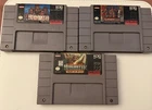 Super Nintendo Video game Bundle 3 games Tested and working snes