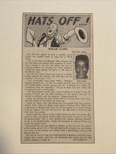 Willie Tasby Hats Off Boston Red Sox 1960 Sporting News Baseball 4X7 Panel