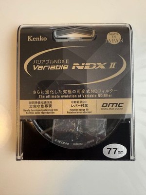 Kenko Variable NDX II 77mm Variable ND Filter ND2 to ND450 Used Japan