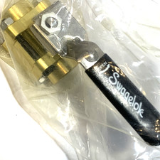 Swagelok B-63TF8 Brass 60 Series 3-Piece Ball Valve, 2-Way, 1500PSI, 1/2in NPT