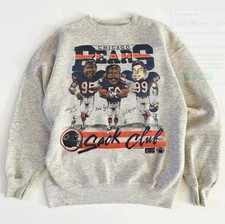Chicago Bears Caricature retro graphic Ash Color Sweatshirt Unisex Men Women