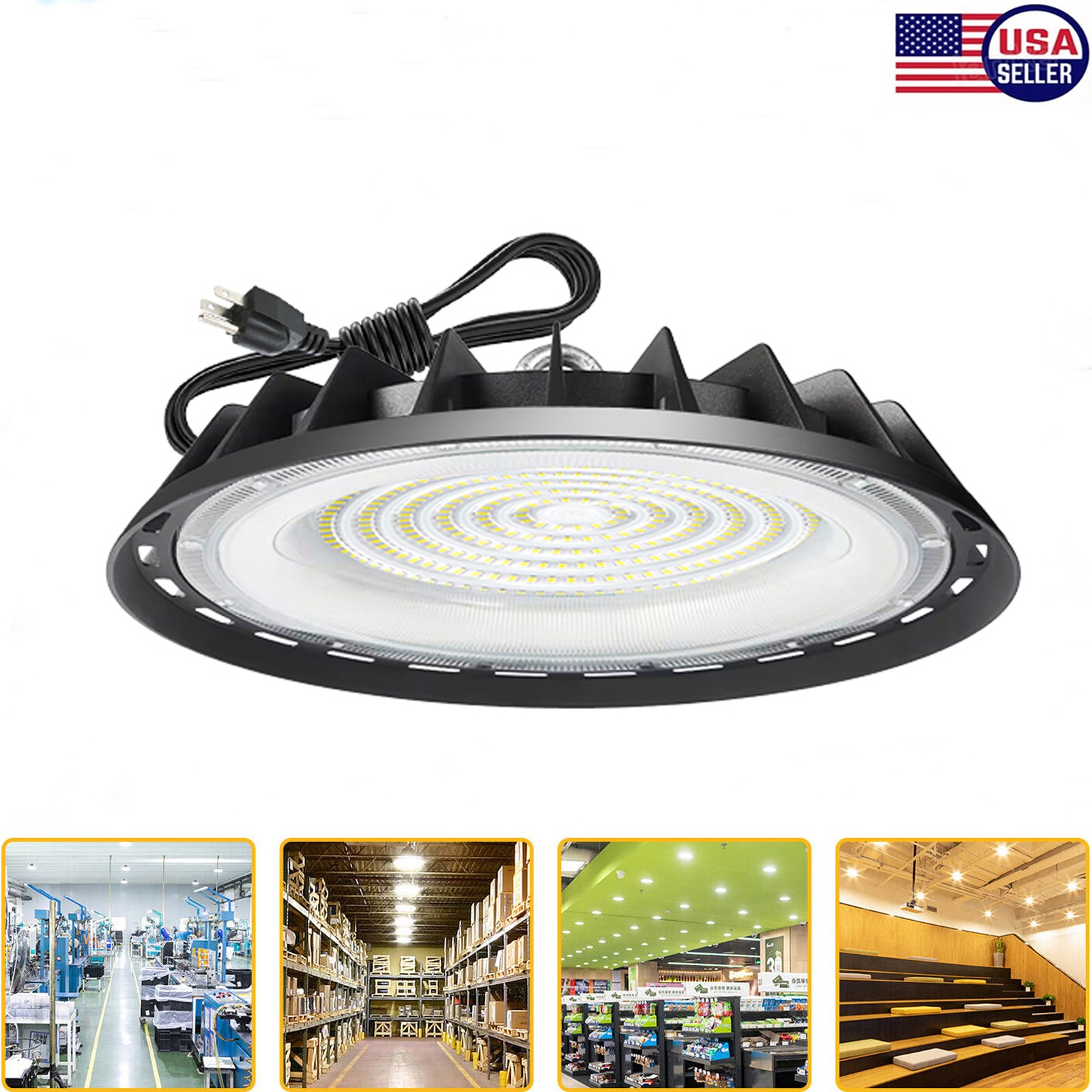 100W 200W 300W 500W Led UFO High Bay Light Commercial Warehouse Industrial Light