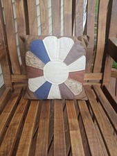 Vintage Quilted Pillow Hand Pieced Quilt pillow cover with pillow