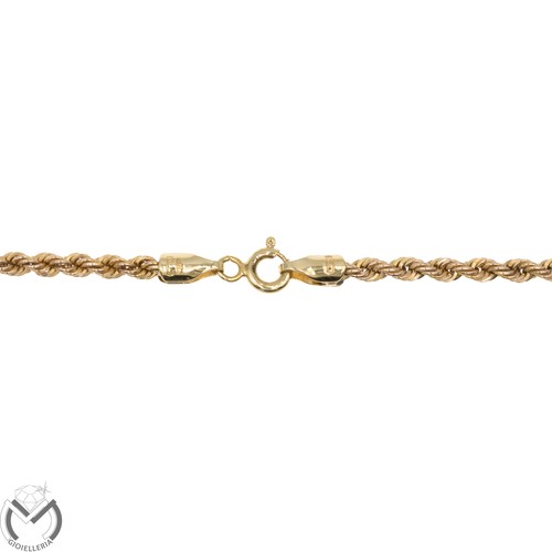 Collana oro giallo 9 kt 375 corda -637/ST- - Foto 3 di 3