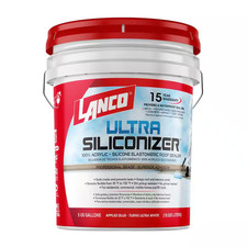 Ultra Siliconizer 5 Gal. 100 Acrylic Elastomeric White Reflective Roof Sealer