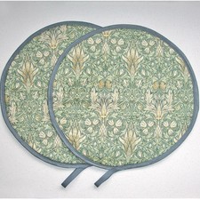 Aga Hob Lid Covers William Morris Snakeshead Green Mats Pads x 2 Forest / Thyme