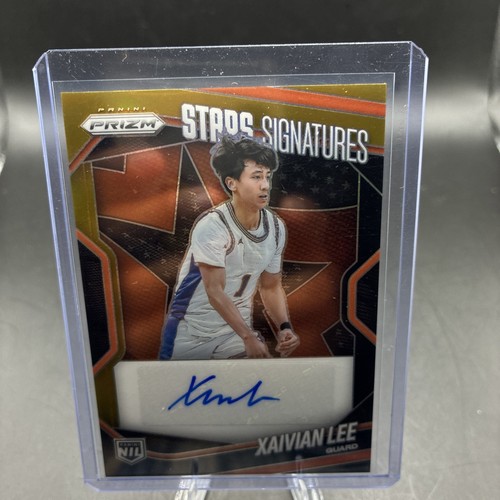 2025-26 Prizm Basketball Xavian Lee Black Gold Auto /5 