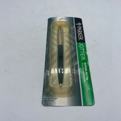 Parker Jotter Black Ball Pen Black Ink Med Point NEW 78033