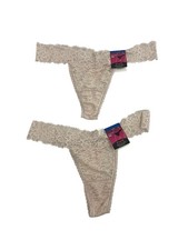 Maidenform Pink Lace Thong Size XL/8 - 86 Nylon And 14 Spandex - SET OF 2