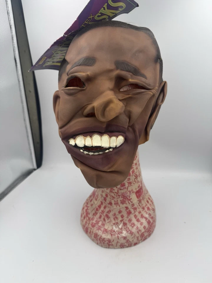 NEW Barack Obama Mask US President Political Halloween Latex Costume Accessory - Image 4 of 4