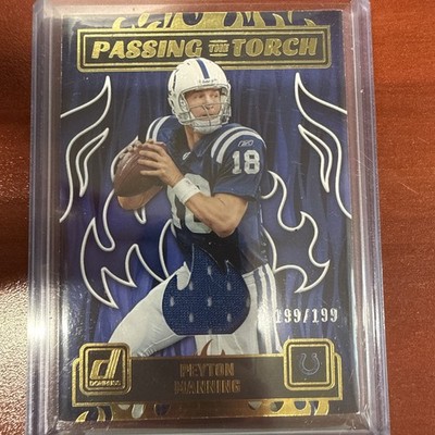 2023 Donruss Peyton Manning/Anthony Richardson Passing The Torch PTT-16 /199 SP