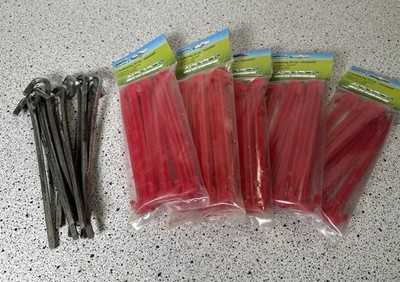 Kunststoffheringe 30x Campking plus 11x kräftige Stahlheringe