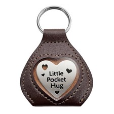 Pocket for Son, Daughter or Friends, Engraved Little Keychain, Support Hug
