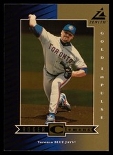 1998 Pinnacle Zenith Jumbo: #Z45 Roger Clemens Gold Impulse /100 EX-EXMINT