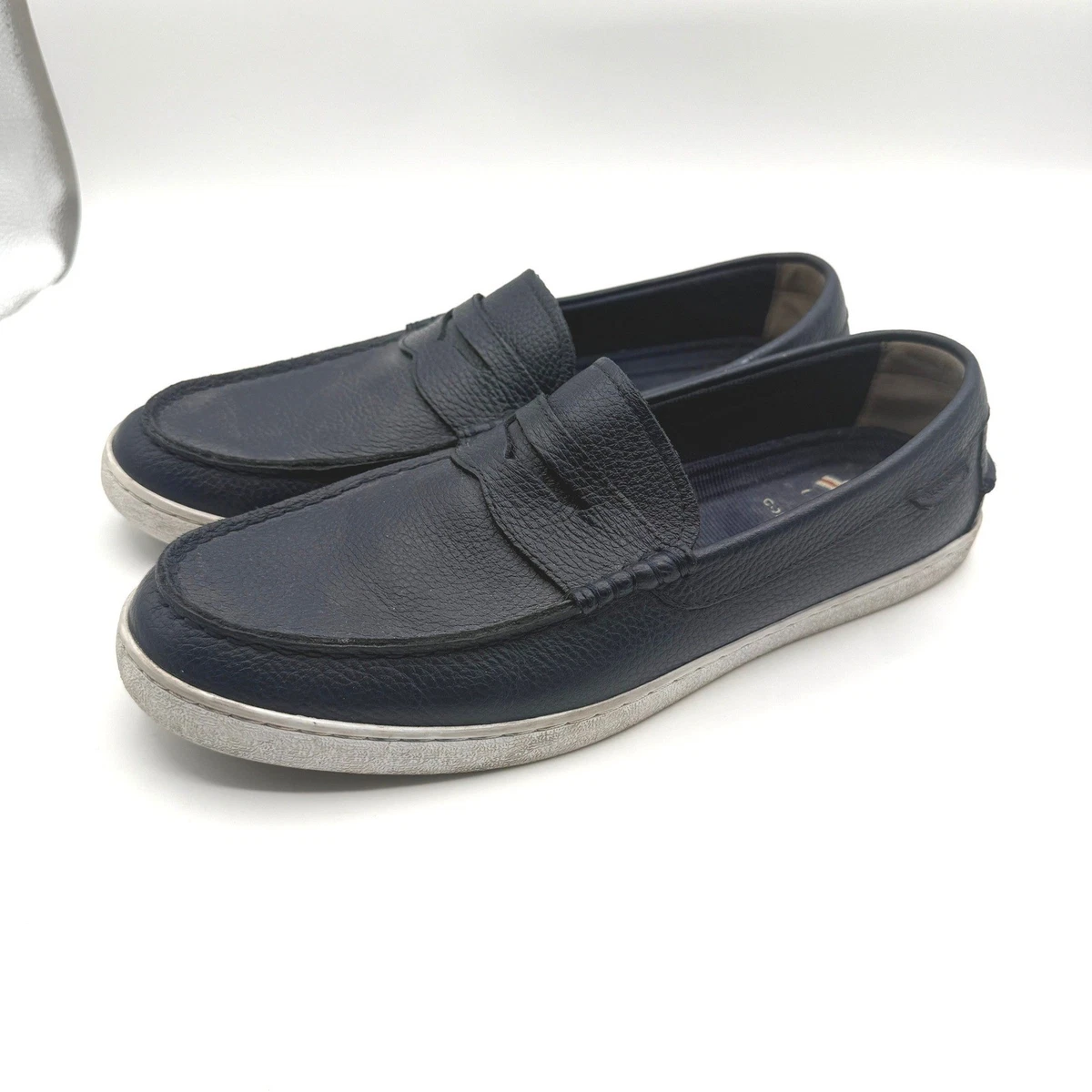 Cole Haan 1928 Penny Loafer Navy Suede Casual Slip-On Shoes Men Size 11 Cole Haan Grand Loafer Casual Shoes for Men for sale | eBay main image 2