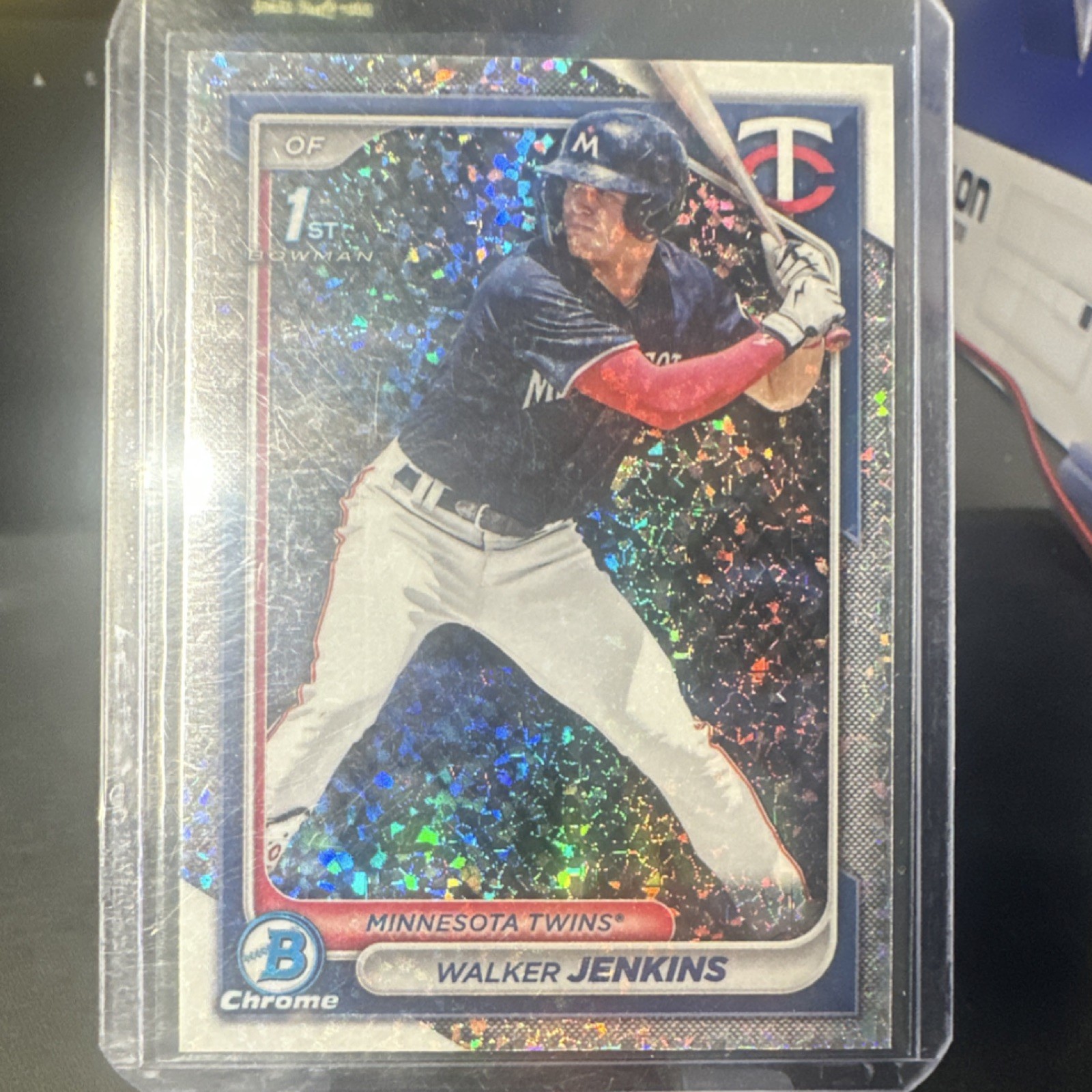 2024 Bowman Chrome Walker Jenkins Mini-Diamond Refractor BCP-43 Twins