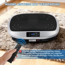 Gebraucht Vibrationsplatte 200W mit Trainingsbändern, 120 Stufen, bis 200 kg
