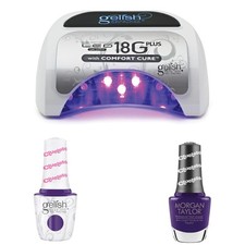 Gelish 18G Plus LED Light Bundle, Includes Violet Creme Gel Polish  Lacquer Duo