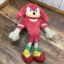 Juguete de peluche Sonic The Hedgehog Sonic Boom KNUCKLES RARO TOMY 8” 2014