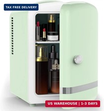 Electactic Mini Fridge for Bedroom, 4L/6 Cans Small Cosmetic Fridge for Skincare