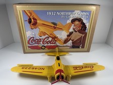Vintage Coca Cola 1932 Northrop Gama Die Cast Metal Coin Bank ERTL Collectible