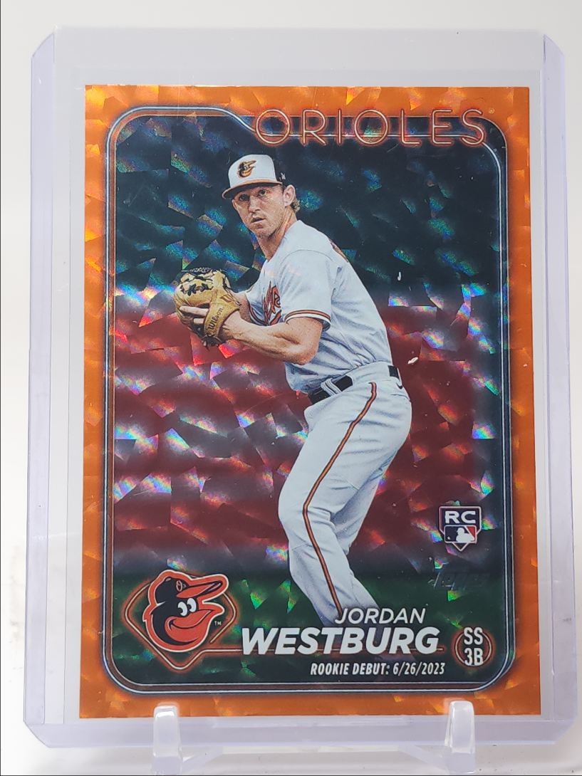 JORDAN WESTBURG 2024 TOPPS UPDATE SERIES ROOKIE DEBUT ORANGE RC /299 Q4854