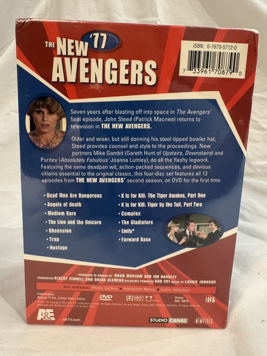 NEW The New Avengers '77 Vol. 1-4 (DVD, 4-Disc Set) SEALED | eBay