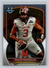Taulia Tagovailoa 2022 Bowman University Chrome #3 Maryland Terrapins
