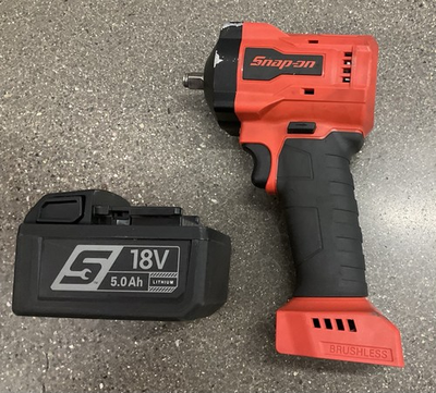 #ad SNAP ON CT9038 3 8#x27;#x27; IMPACT WRENCH WITH 1 5AH BATTERY WORKING CLEAN SNAPON $279.99