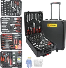899pcs Home Repair Tool Set Kit,Toolbox Storage Case with 4 Drawers