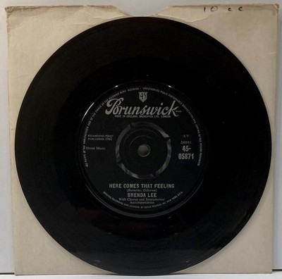 Brenda Lee Here Comes That Feeling Brunswick 1960s 45 Dorsey Burnette