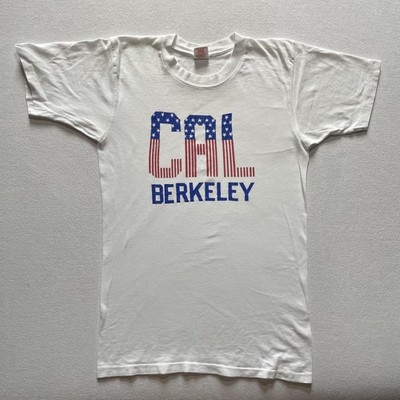 Vintage California Golden Bears Shirt Mens Small White NCAA Cal Berkeley 60s 70s