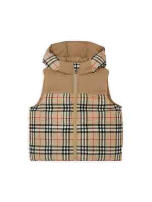 【新品】BURBERRY キッズ ダウン ベスト 4Y バーバリーBURBERRY キッズ リバーシブルベスト ダウンベスト ノバ