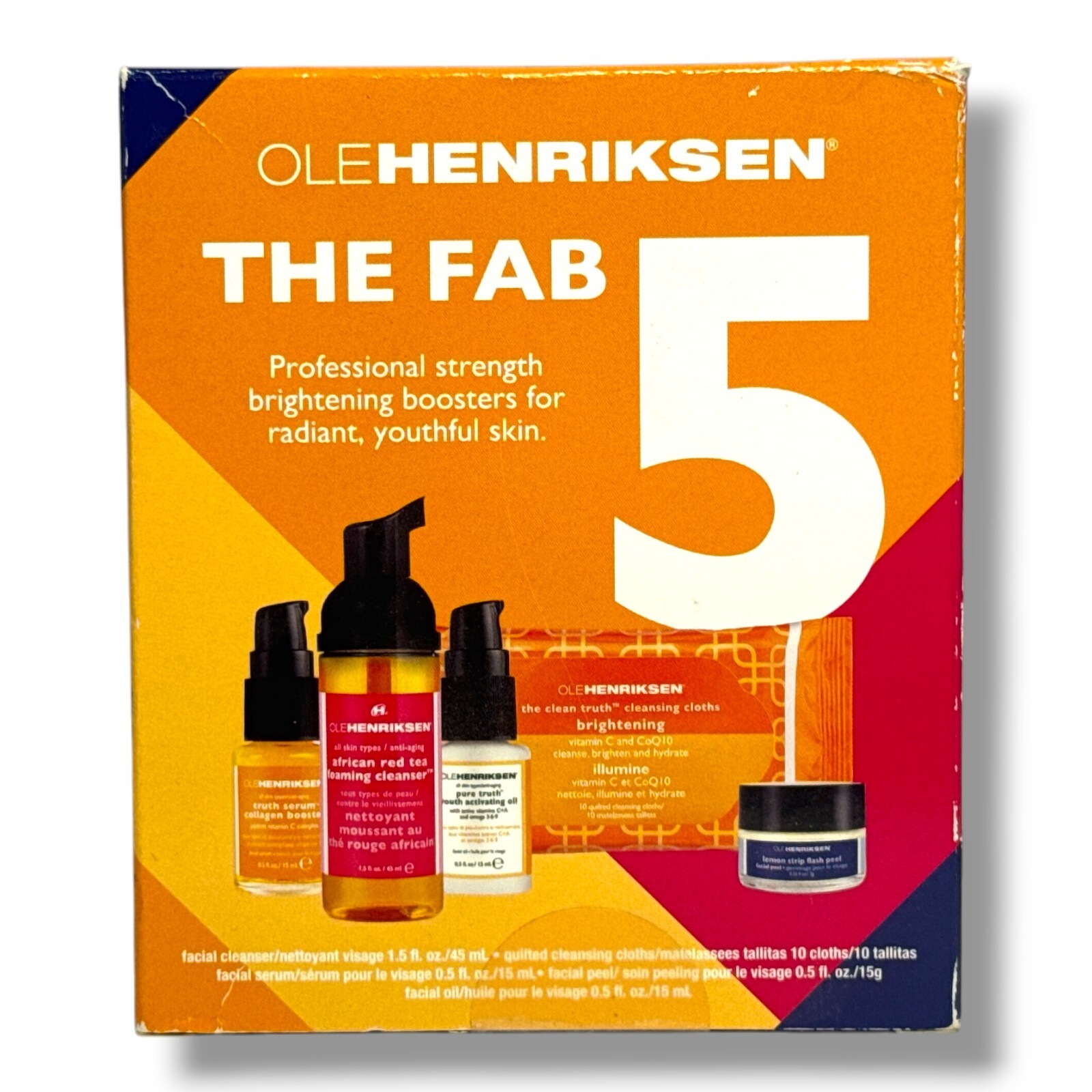 Ole Henriksen The Fab 5 Skincare Set 5-Piece Facial Treatment New In Box