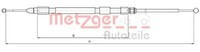 Metzger 10.4158 Seilzug, Feststellbremse FüR BMW