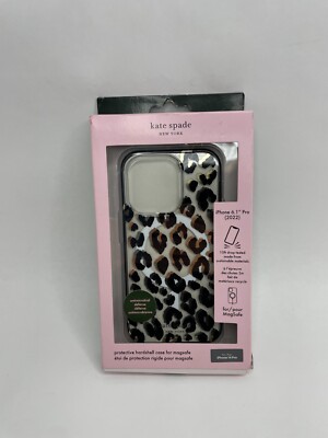 kate spade Protective Hardshell Magsafe Case for iPhone 14 Pro - Leopard