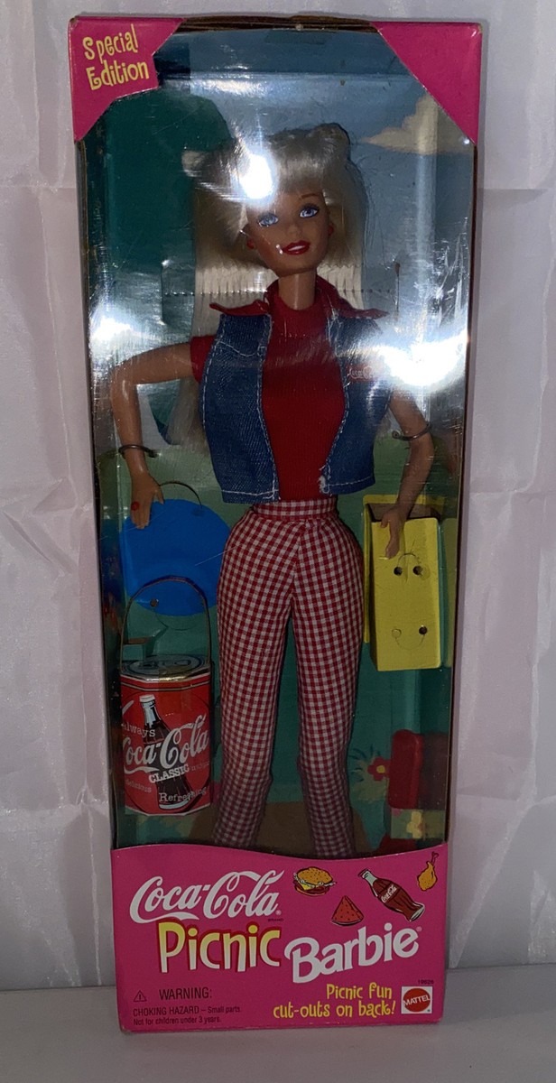 Vintage Coca-Cola Picnic Barbie Doll, Special Edition 1997 19626