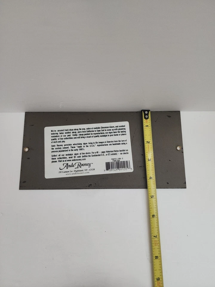 Puede que la oración no esté permitida en la escuela, pero es bienvenido aquí letrero de metal esmaltado USADO Foto 3 de 4