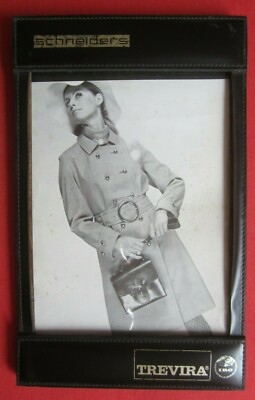Orig. Werbung Aufsteller Schneiders Trevira Damen Herren Mode Belgien um 1965